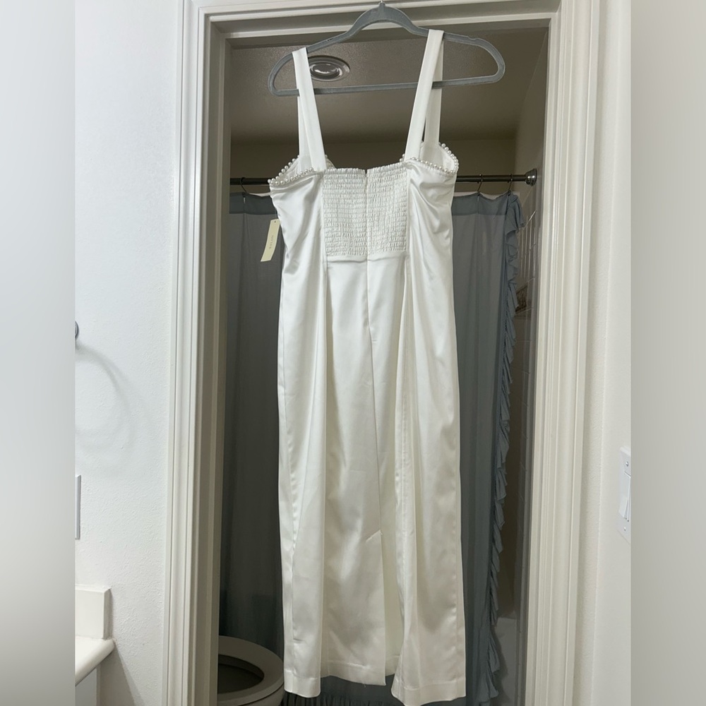 Anthropologie White Midi Dress